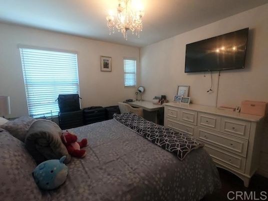 Bedroom, Chandelier, Interior