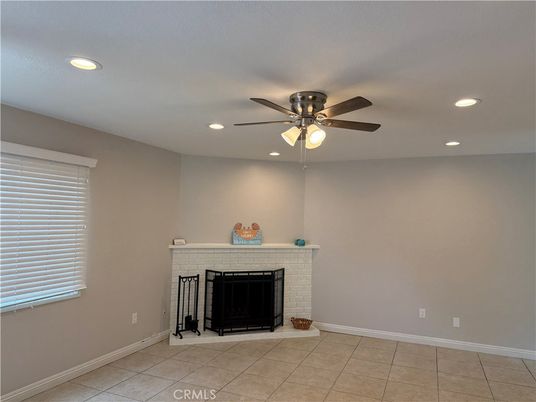 Empty room, Fireplace, Interior, Recessed Lighting