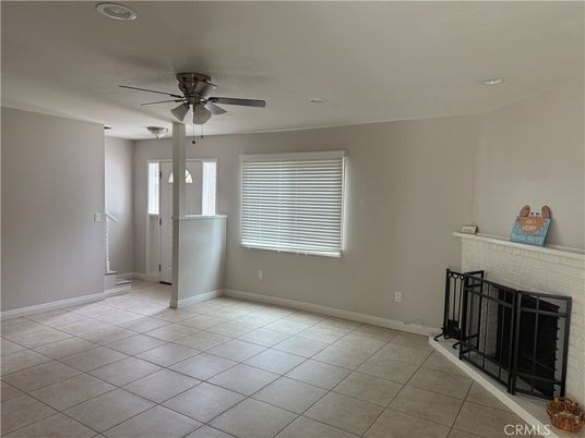Empty room, Fireplace, Interior, Recessed Lighting
