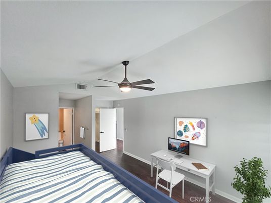 Bedroom, Home Office, Interior, Wood Texture Flooring