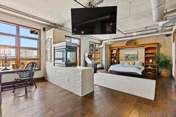 Bedroom, Interior, Wood Texture Flooring