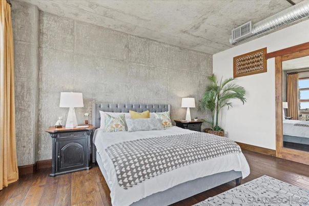Bedroom, Interior, Wood Texture Flooring