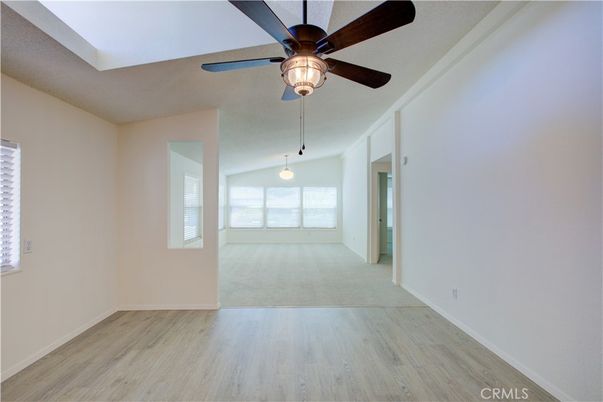 Empty room, Interior, Pendant Lights, Wood Texture Flooring