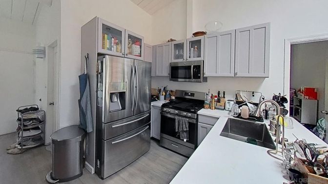 Interior, Kitchen, Wood Texture Flooring