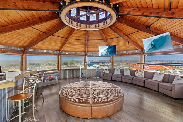 Interior, Living room, Water, Wooden Beams, Wooden Ceilings, Wood Texture Flooring