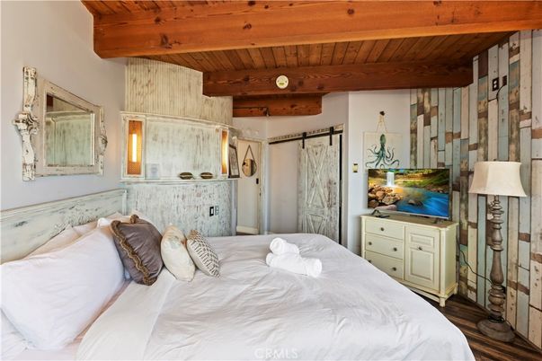 Bedroom, Interior, Wooden Beams, Wooden Ceilings, Wood Texture Flooring