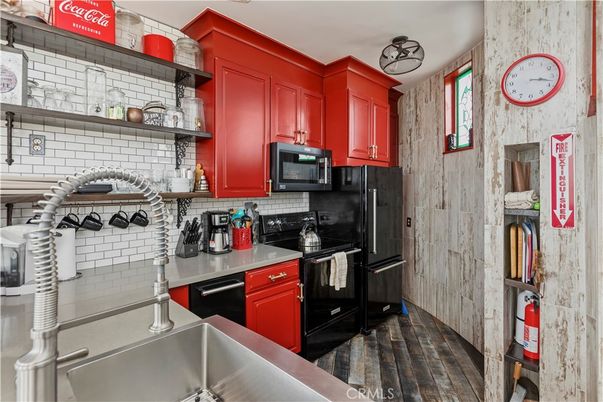 Interior, Kitchen, Wood Texture Flooring