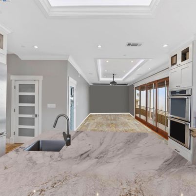 Interior, Kitchen, Marble, Recessed Lighting