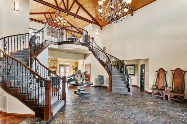 Chandelier, Interior, Wooden Beams, Wooden Ceilings