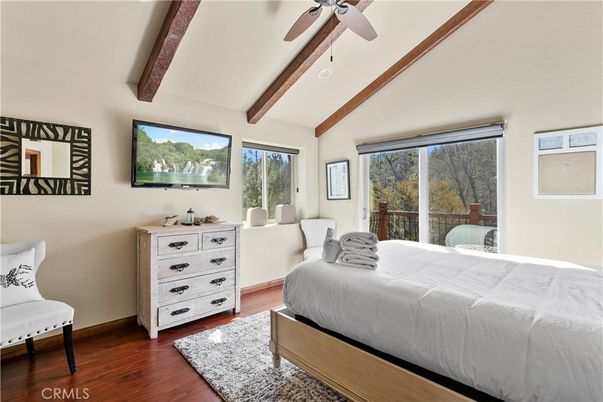 Bedroom, Interior, Wooden Beams, Wood Texture Flooring