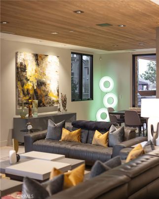 Dining room, Interior, Living room, Recessed Lighting, Wooden Ceilings