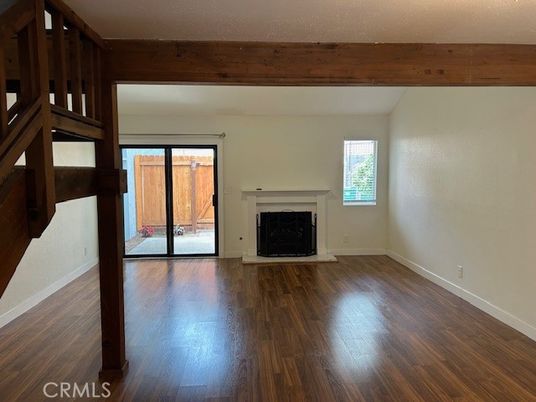 Empty room, Fireplace, Interior, Wood Texture Flooring