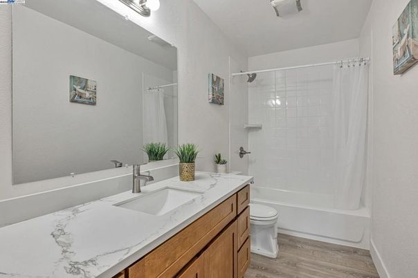 Bathroom, Interior, Wood Texture Flooring