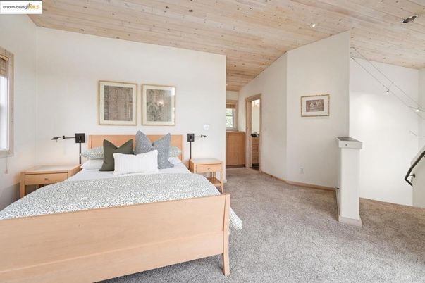 Bedroom, Interior, Recessed Lighting, Wooden Ceilings