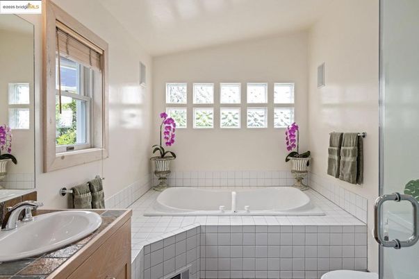 Bathroom, Dual Sink Vanities, Interior, Tile Countertops