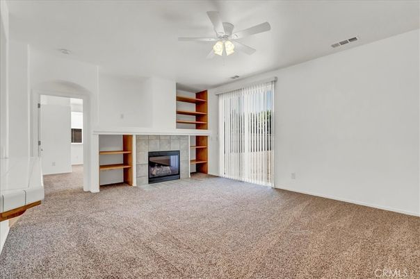 Empty room, Fireplace, Interior