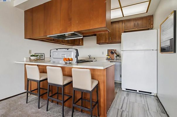 Interior, Kitchen, Wood Texture Flooring