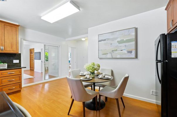 Dining room, Interior, Kitchen, Wood Texture Flooring