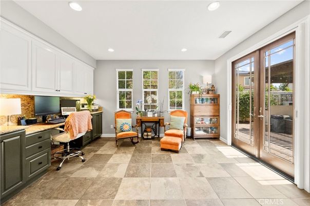 Home Office, Interior, Recessed Lighting