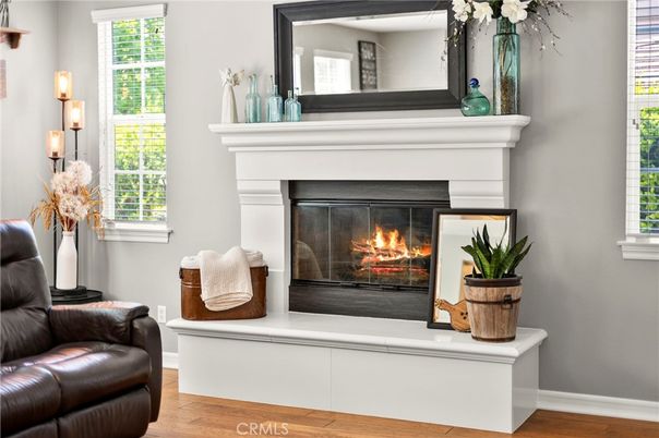 Fireplace, Interior, Wood Texture Flooring