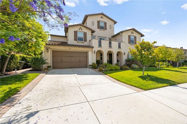 Attached, Backyard, Exterior, Facade, Mediterranean