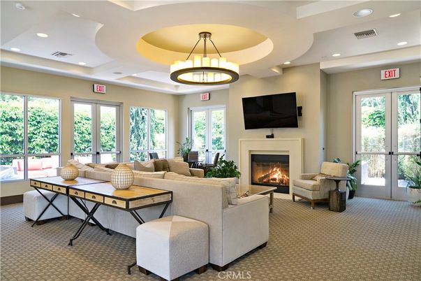 Fireplace, Interior, Living room, Pendant Lights, Recessed Lighting