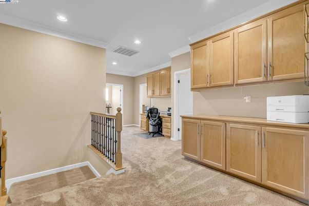 Home Office, Interior, Recessed Lighting