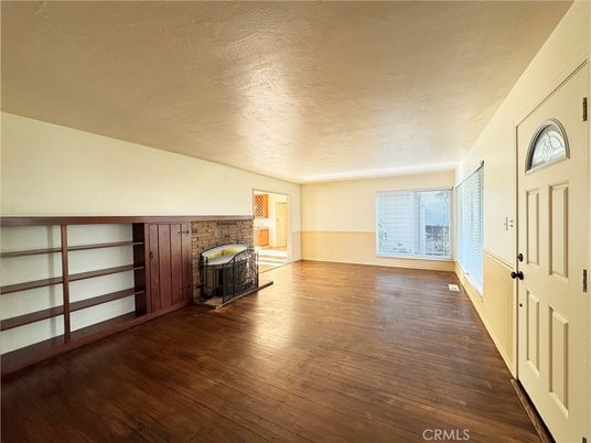 Empty room, Fireplace, Interior, Wood Texture Flooring