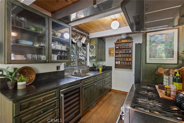 Interior, Kitchen, Stainless Steel Appliances, Wooden Ceilings, Wood Texture Flooring