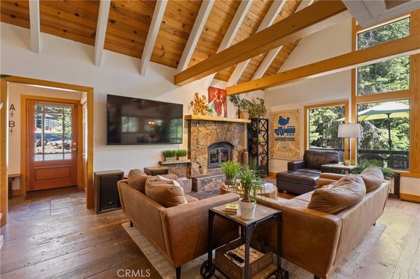Fireplace, Interior, Living room, Wooden Beams, Wooden Ceilings, Wood Texture Flooring