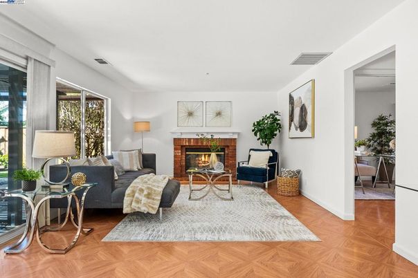 Fireplace, Interior, Living room, Wood Texture Flooring