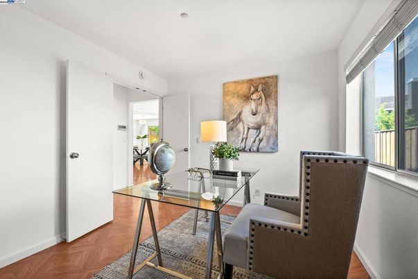 Home Office, Interior, Wood Texture Flooring