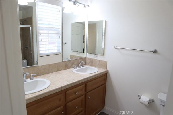 Bathroom, Dual Sink Vanities, Interior, Tile Countertops