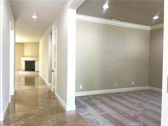 Empty room, Fireplace, Interior, Recessed Lighting