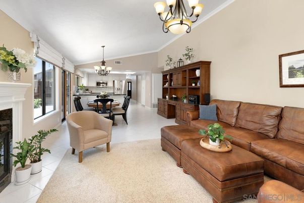 Chandelier, Dining room, Fireplace, Interior, Living room