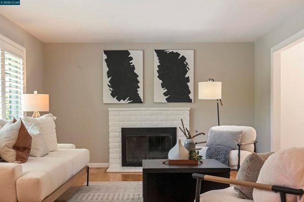 Fireplace, Interior, Wood Texture Flooring