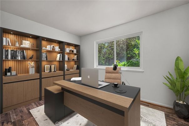 Home Office, Interior, Wood Texture Flooring