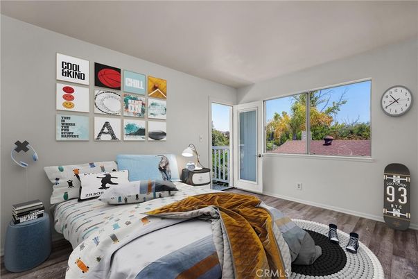 Bedroom, Interior, Wood Texture Flooring