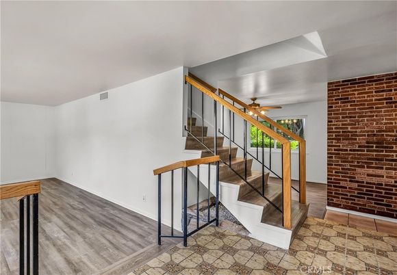 Interior, Stone Walls, Wood Texture Flooring