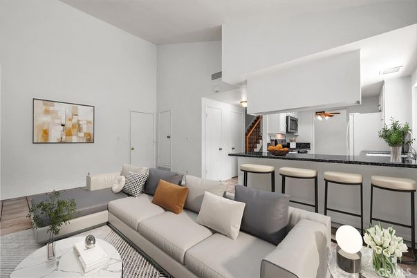 Interior, Kitchen, Living room, Wood Texture Flooring