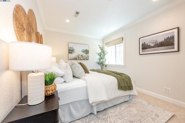Bedroom, Interior, Recessed Lighting