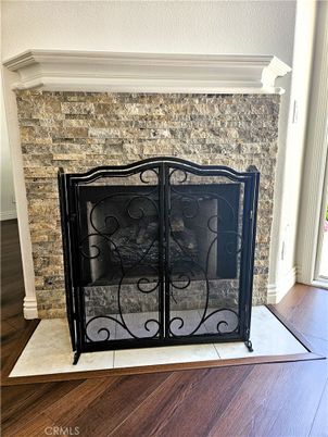 Fireplace, Interior, Wood Texture Flooring