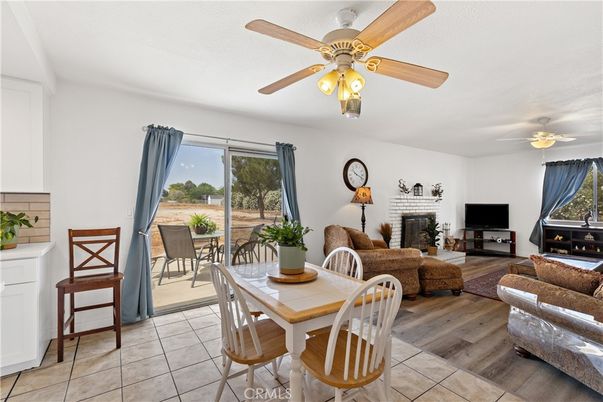 Dining room, Fireplace, Interior, Living room, Wood Texture Flooring