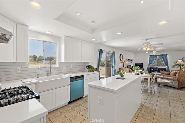 Dining room, Interior, Kitchen, Living room, Recessed Lighting, Stainless Steel Appliances