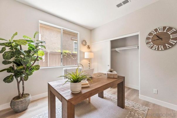 Home Office, Interior, Wood Texture Flooring