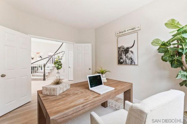 Home Office, Interior, Wood Texture Flooring