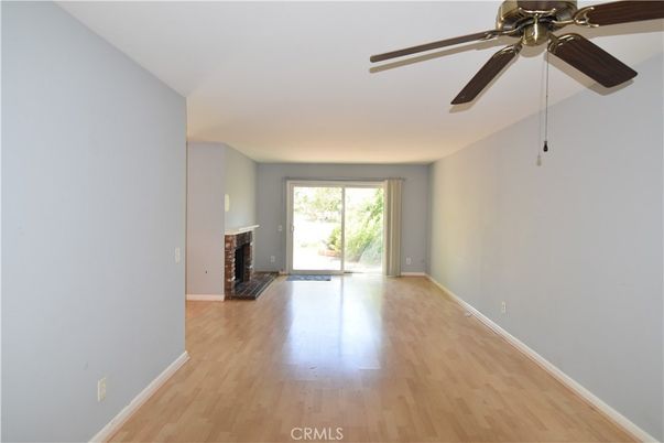 Empty room, Fireplace, Interior, Wood Texture Flooring