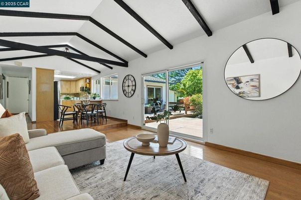 Dining room, Interior, Kitchen, Living room, Wooden Beams, Wood Texture Flooring