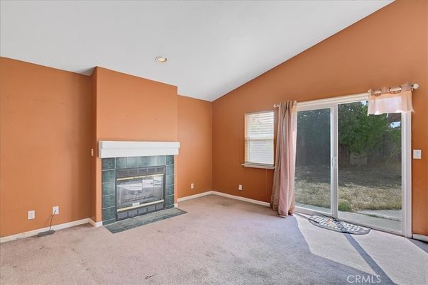 Empty room, Fireplace, Interior, Recessed Lighting