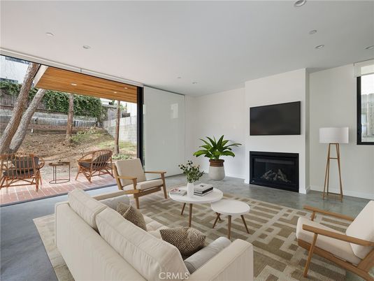 Dining room, Fireplace, Interior, Living room, Recessed Lighting